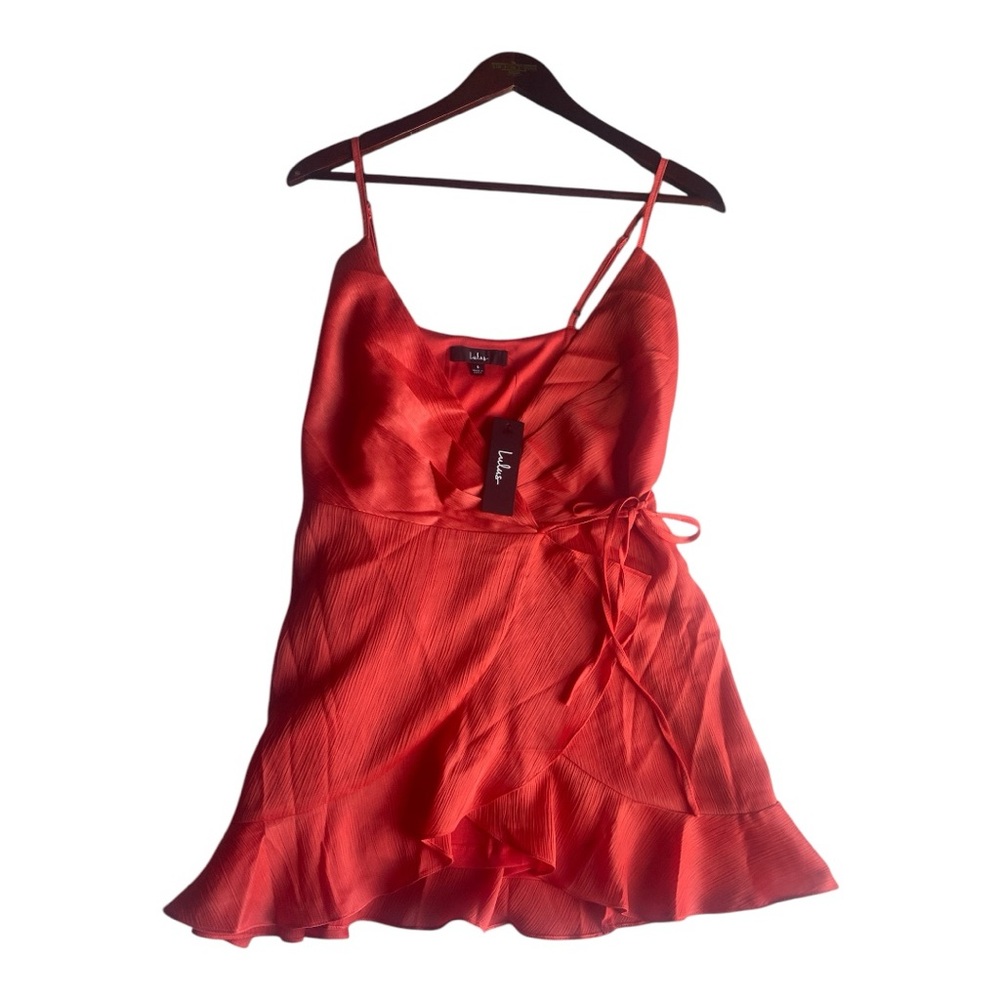 Lulus Women's Vibrant Red Strappy Mini Dress Size S